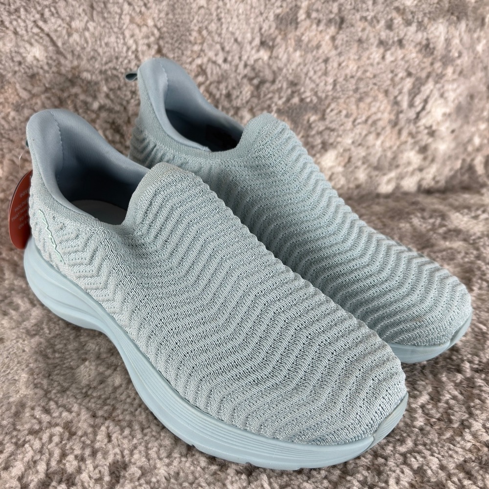Easy Spirit Size 9.5W EMOVE Seeasypace8 Knit Slip On Walking Shoes Blue Women